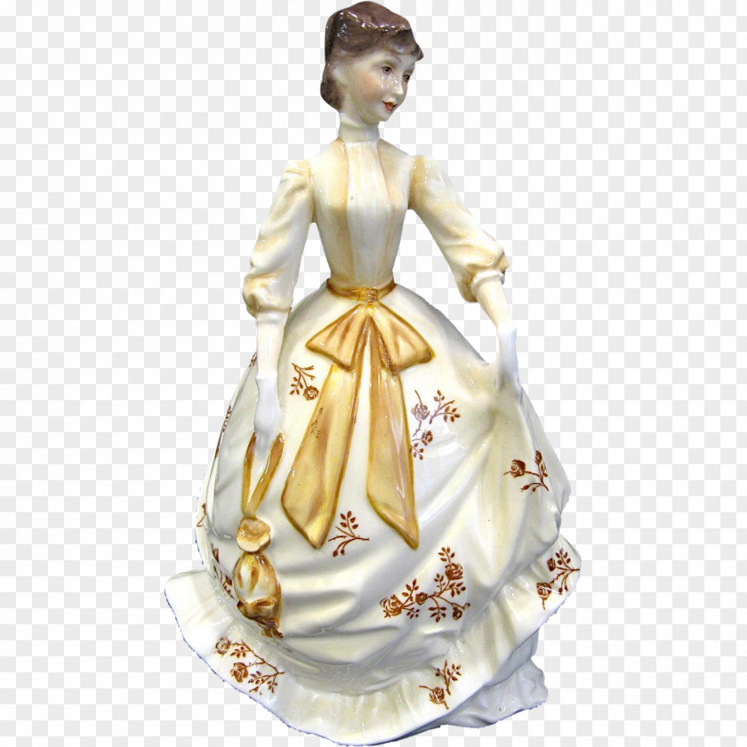 Porcelain Costume Design Figurine PNG