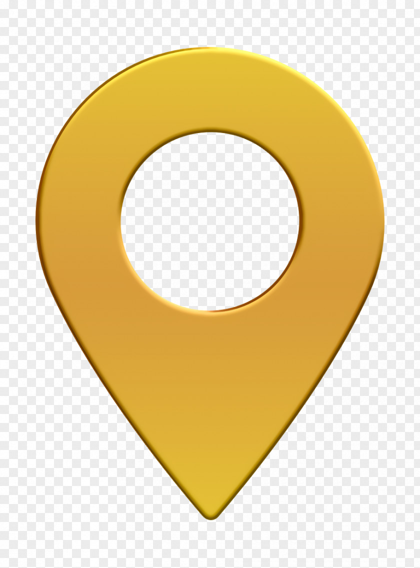 Symbol Yellow Map School Icon PNG