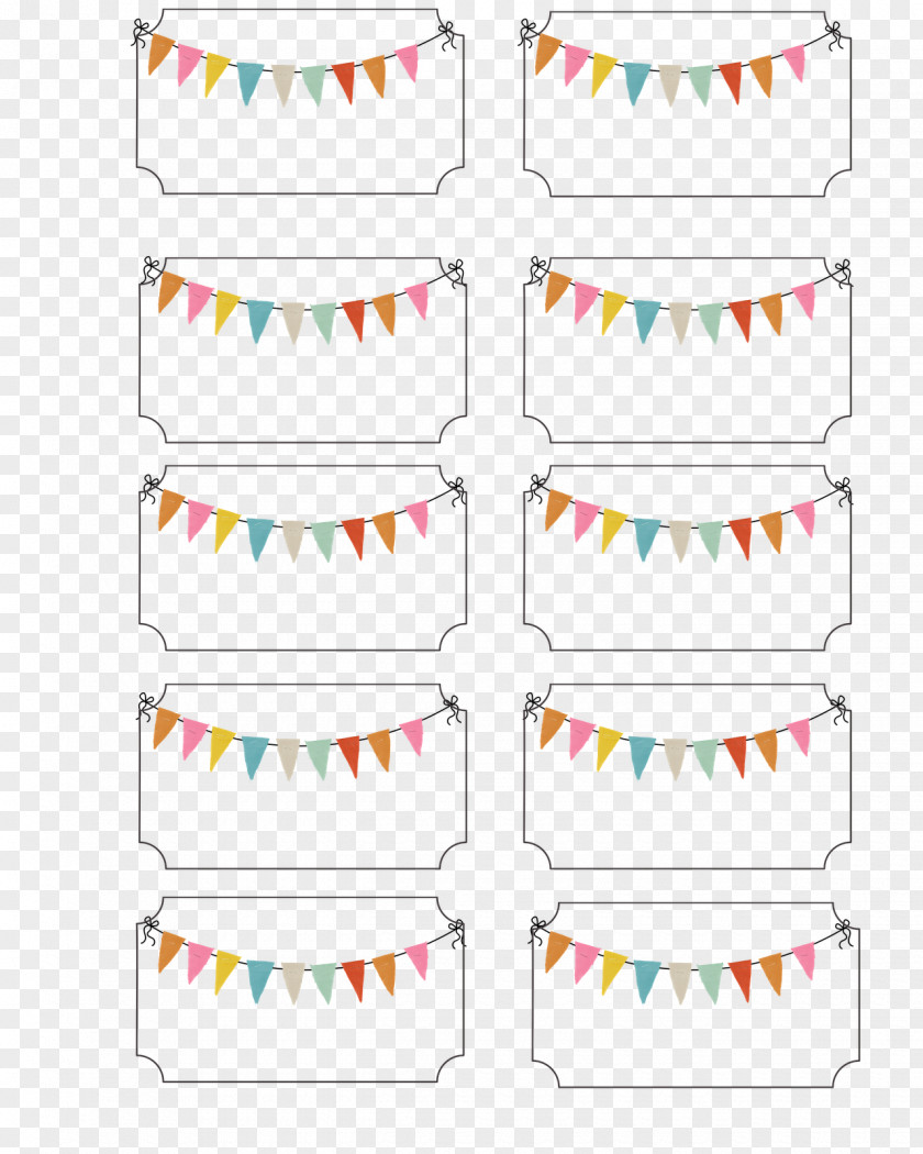 Carnival Theme Paper Label Party Printing PNG