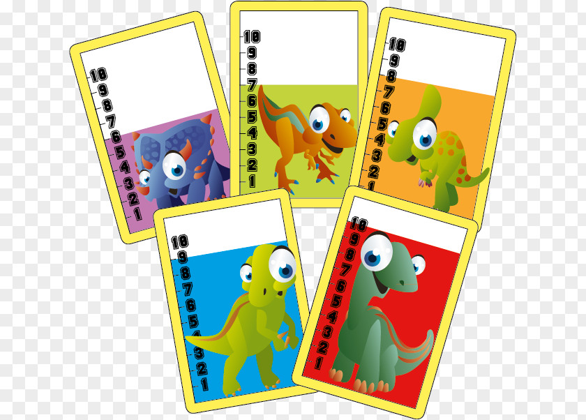 Dice War Card Game Ten Terrible Dinosaurs PNG