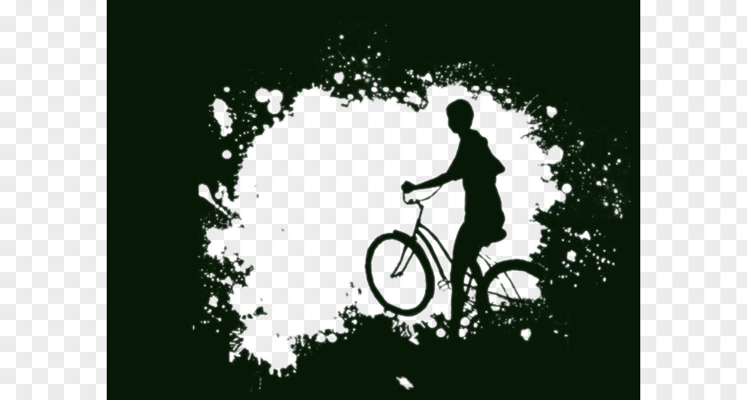 Free People Black And White Bicycle Buckle Material Cycling Download PNG