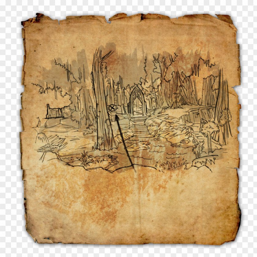 Treasure Map The Elder Scrolls Online Island PNG