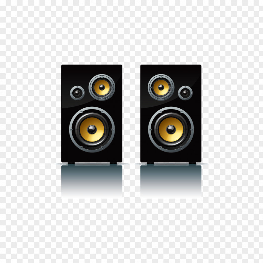 Black Speaker Vector Material Loudspeaker Euclidean PNG