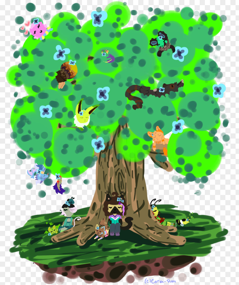 Corações Cartoon Flowering Plant Green Character PNG