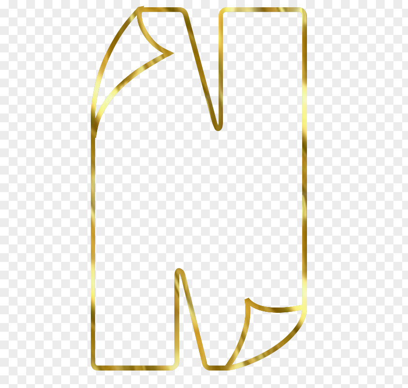 Golden Brain Alphabet Yellow Letter Font PNG
