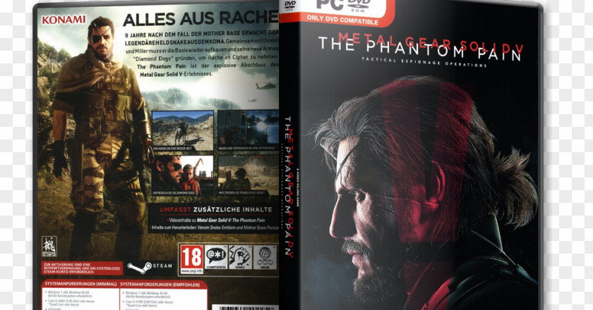 Metal Gear Solid 5 V: The Phantom Pain Ground Zeroes Xbox 360 HD Collection PNG