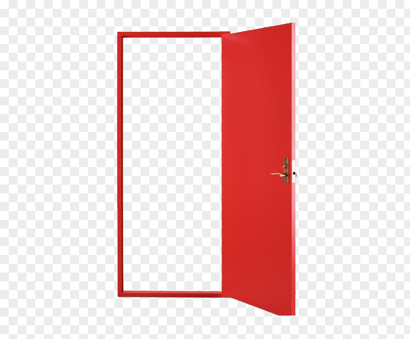 Red Open Door Icon PNG