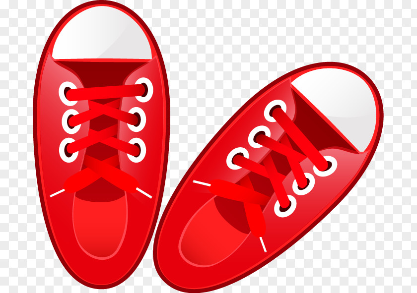 Vector Shoes Shoe Red Sneakers Euclidean PNG