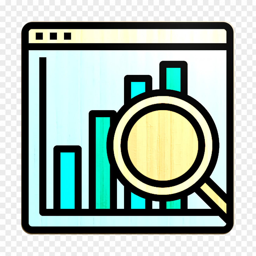 Digital Service Icon Web Analytics Search PNG