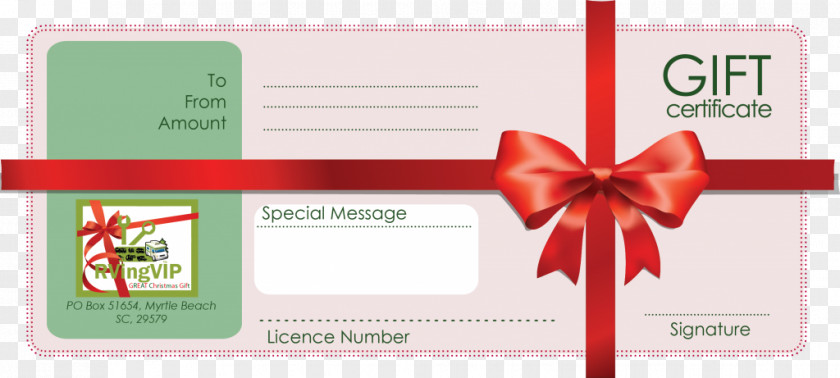 Gift Card Template Voucher PNG