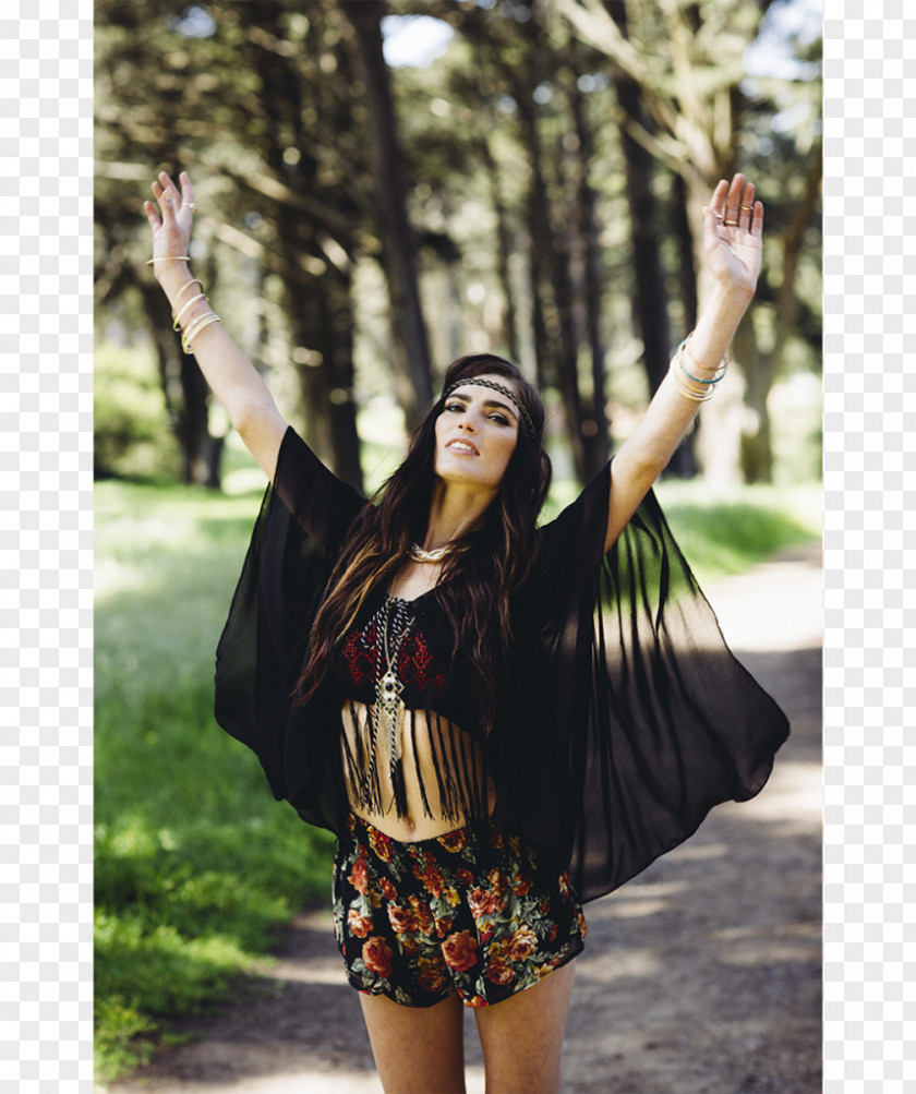 Hippie Chic Shoulder Outerwear Tree Photo Shoot Sleeve PNG