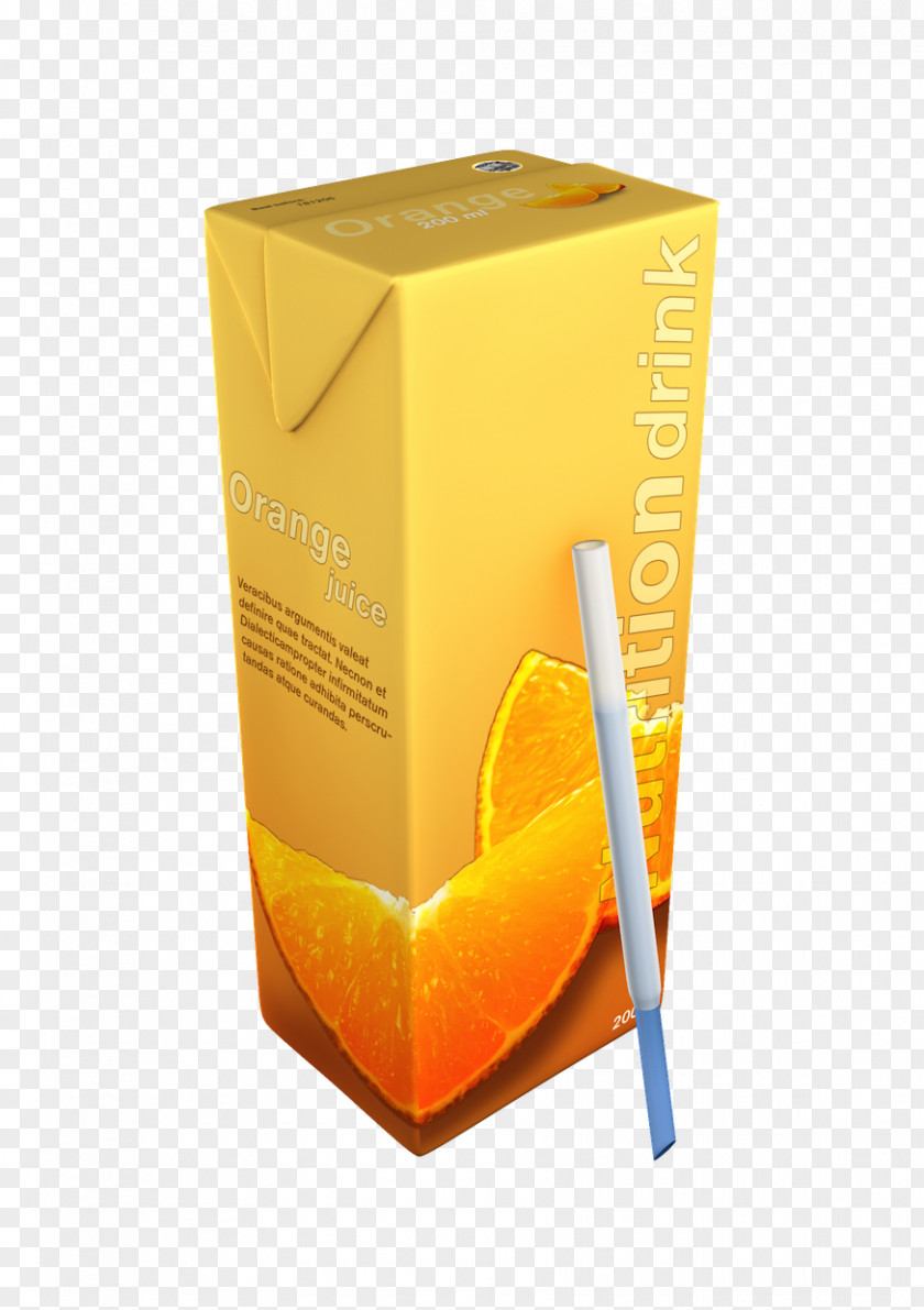 Juice Drinking Straw Orange PNG