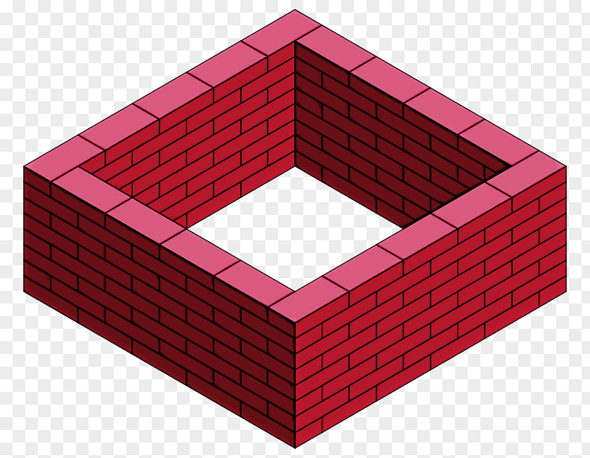 Red Brick Pink Rectangle Architecture PNG