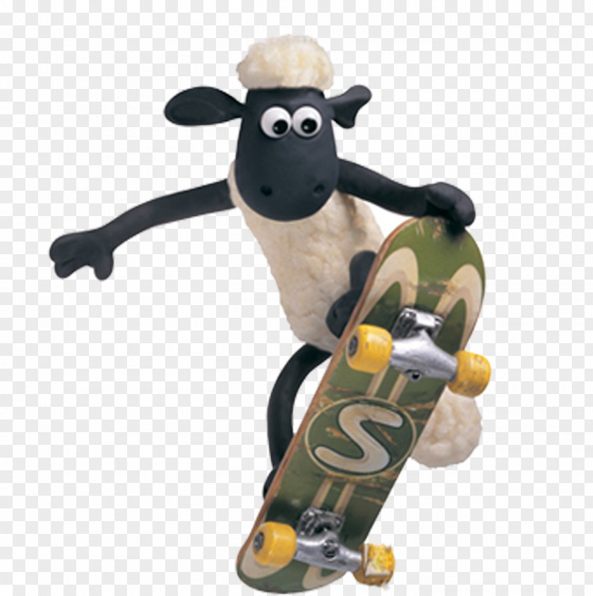Sean Skateboard Bitzer Sheep Animation Cartoon PNG