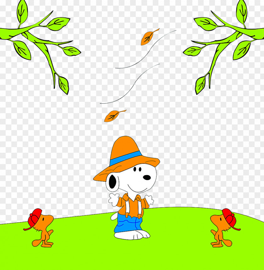 The Autumn Leaves Animation Cartoon PNG