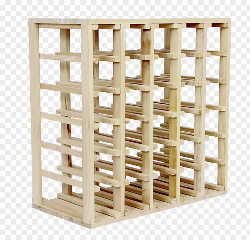 Wood Cube Wine Racks Shelf Storage Of Bottle PNG