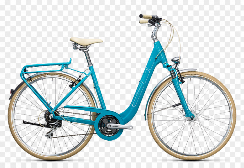 Bicycle City Cube Bikes Green Blue PNG