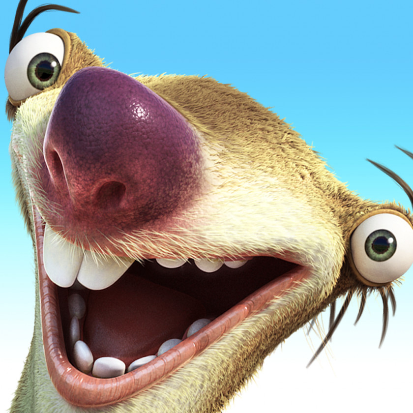 Ice Age Sid Adventures Sloth Manfred Scrat PNG