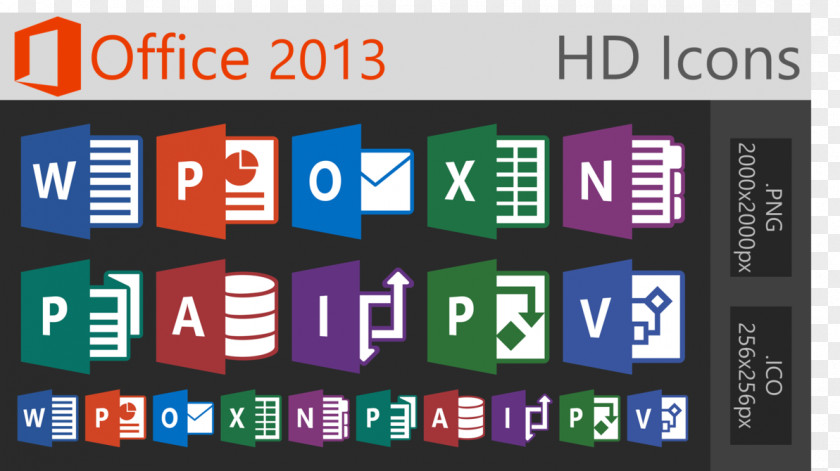 Office Microsoft 2013 365 PNG