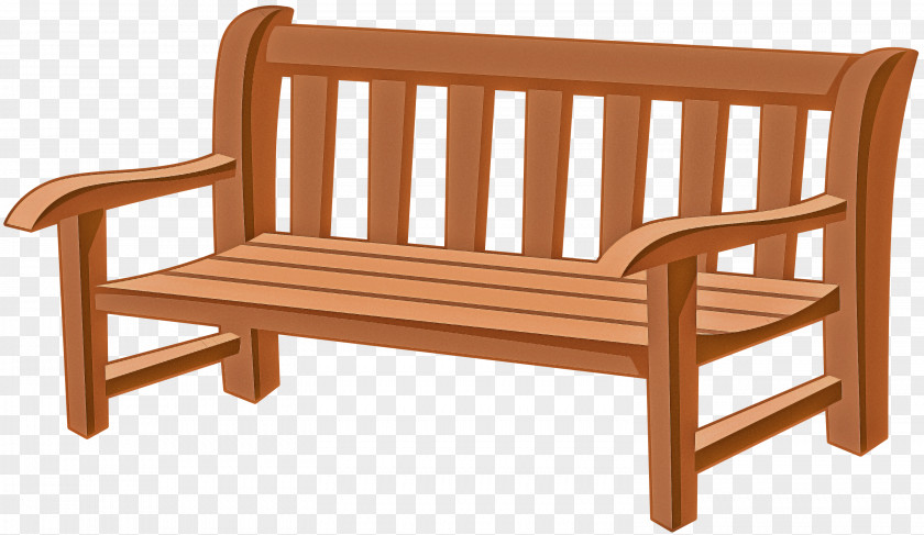 Outdoor Bench Sofa Hardwood Angle PNG