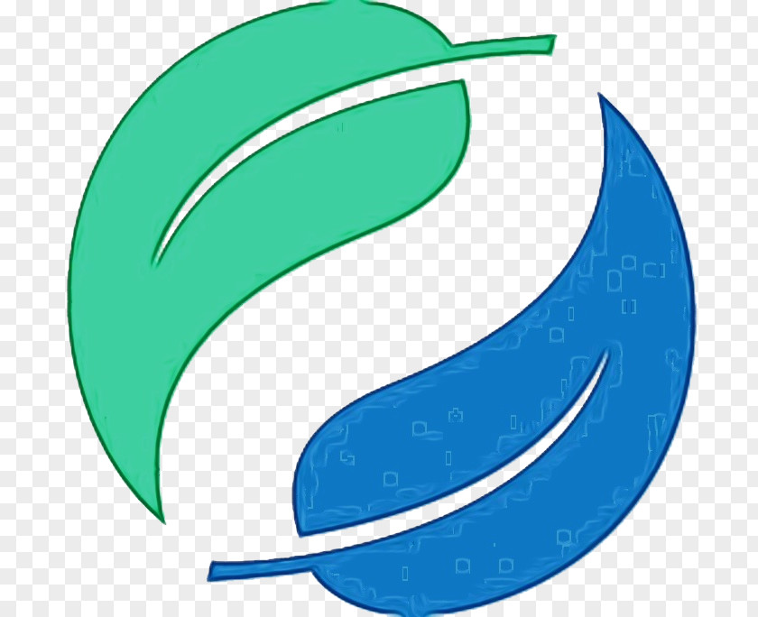 Symbol Turquoise Circle Leaf PNG
