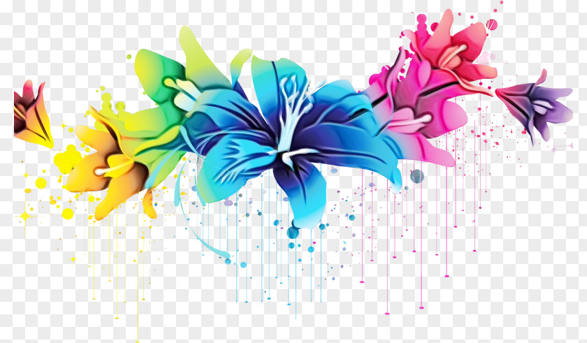 Wildflower Watercolor Paint Graphic Design Plant Clip Art Flower Petal PNG