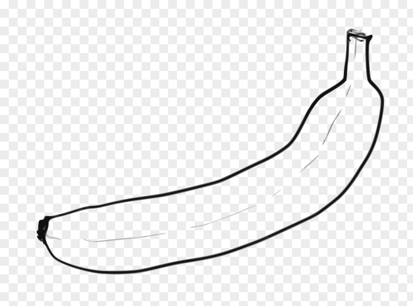 Banana Coloring Page Clip Art Image Drawing PNG