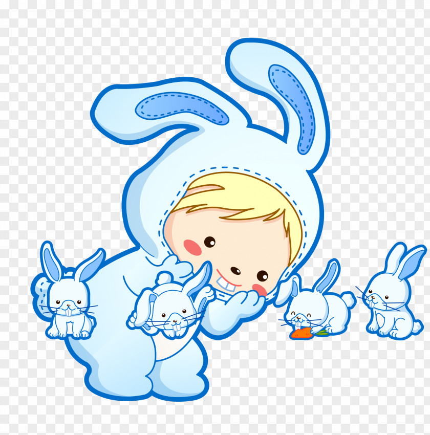 Cartoon Rabbit Vector Angora Dutch Easter Bunny PNG