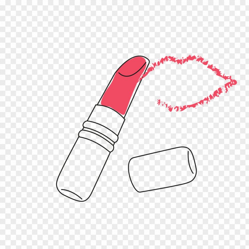 Hand-drawn Graphics Lipstick Cosmetics Make-up PNG