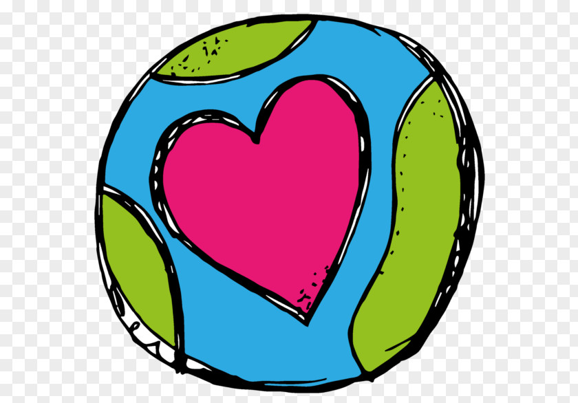 Line Art Heart Earth Day PNG