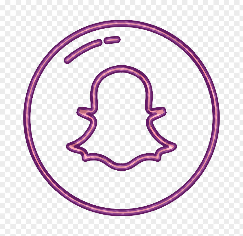 Magenta Nose Ghost Icon Label Logo PNG