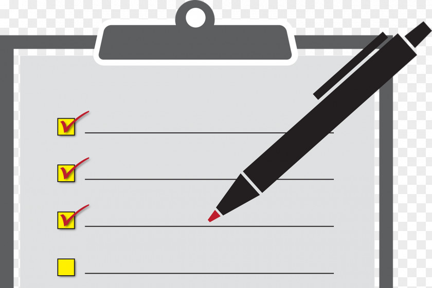 Pen Paper Checklist Clipboard Flip Chart PNG