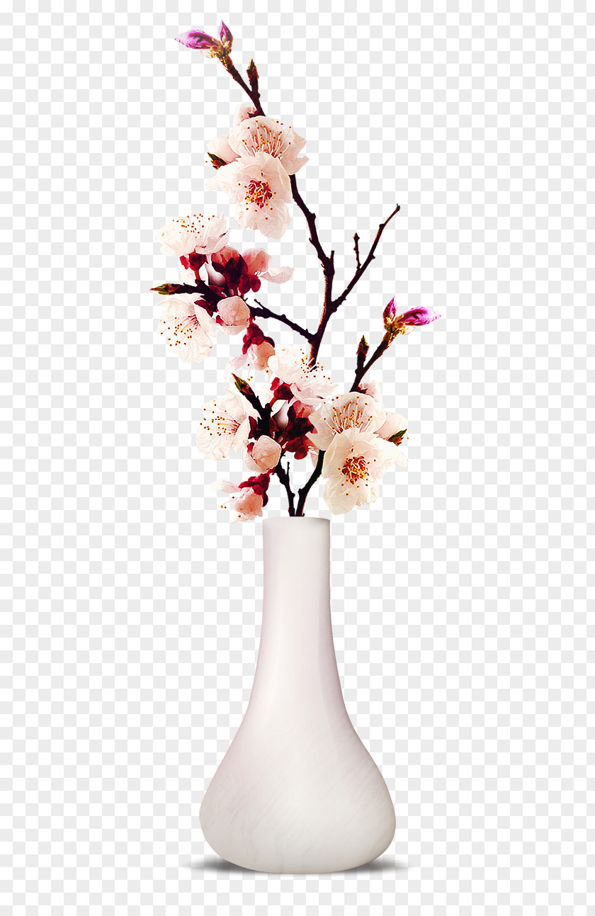 China Wind Peach Vase Pink Flowers Room Blossom PNG