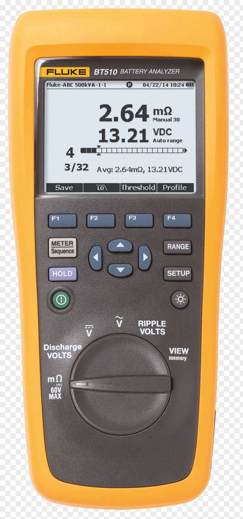 Fluke Corporation Multimeter Electric Battery Analyser Tester PNG