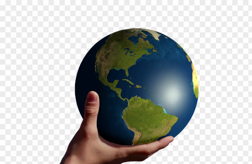 Hand Painted Planet Globe United States World Earth Sign Language PNG