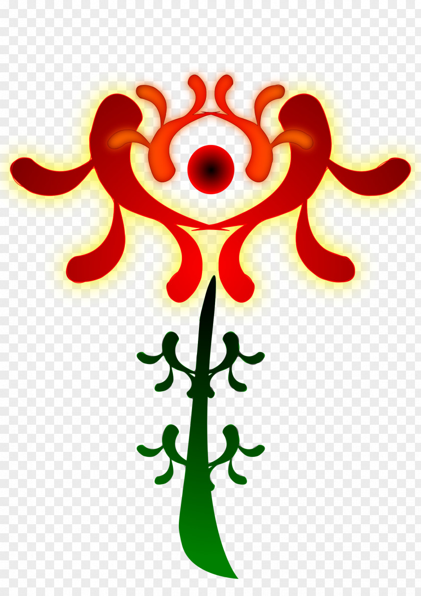 Monstera Flower Poppy Symbol Clip Art PNG