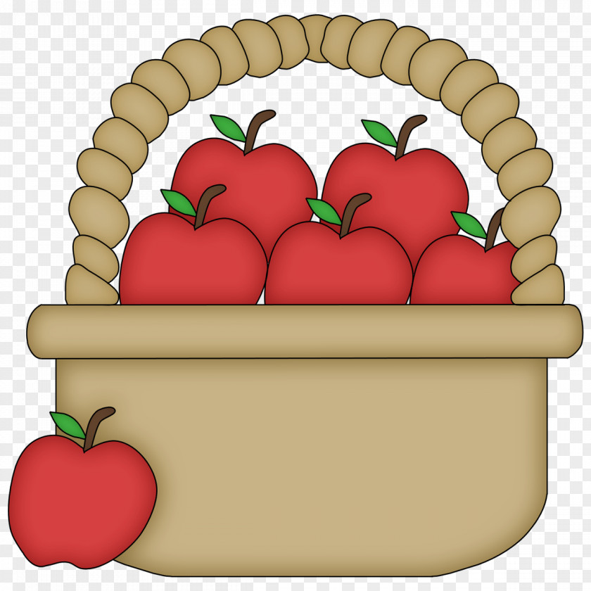 Basket Of Red Apples The Clip Art PNG