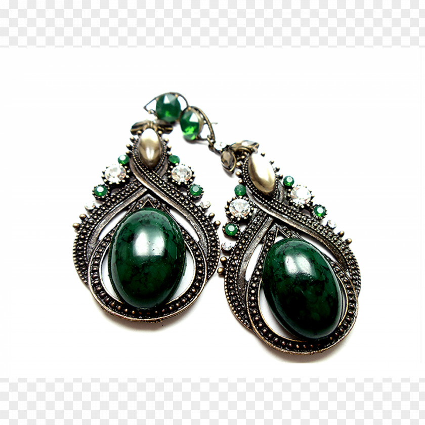 Esmeralda Emerald Earring Turquoise Silver Jewellery PNG