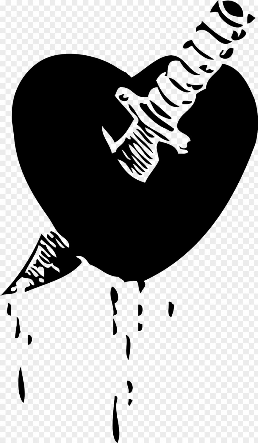 Knife Heart Stabbing Clip Art PNG