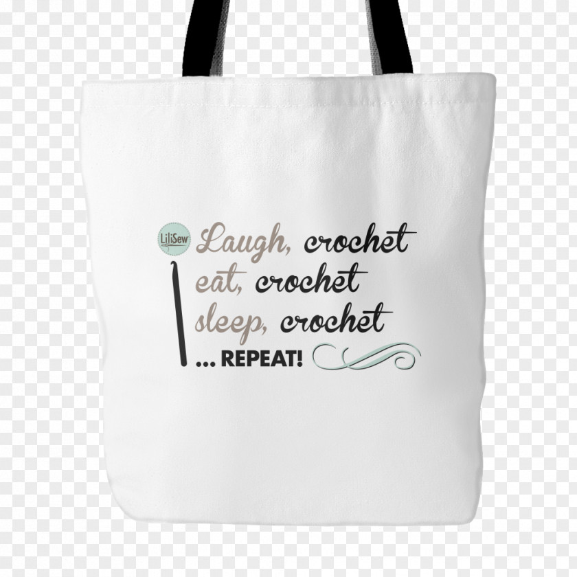 Repeat Day Crochet Hook Sewing Tote Bag PNG