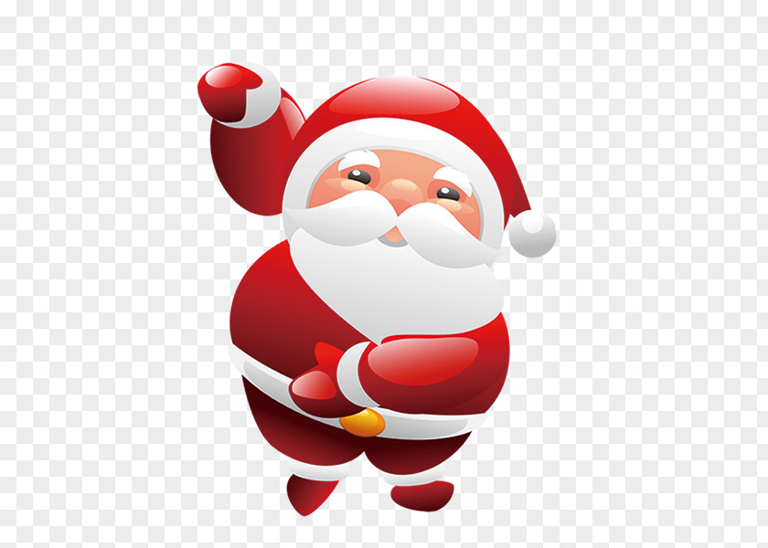 Santa Claus Vector Christmas Tree PNG