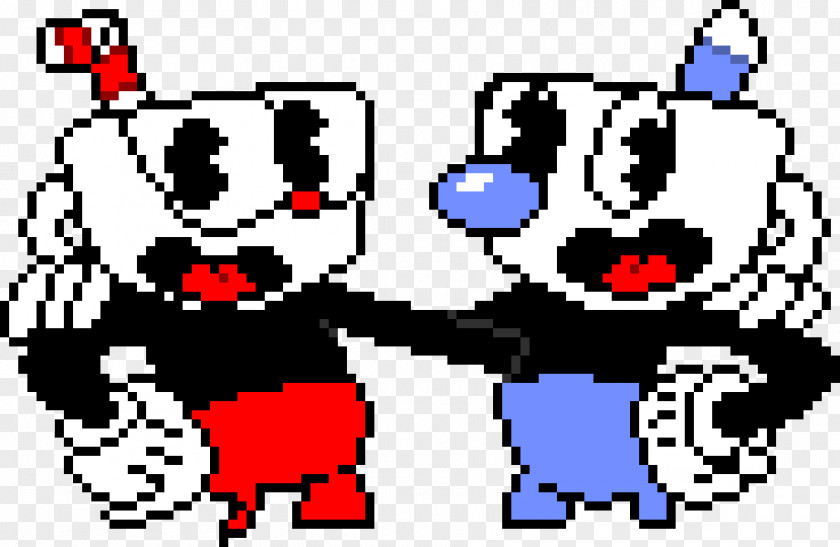 Cuphead Sprite Pixel Art Image Game PNG