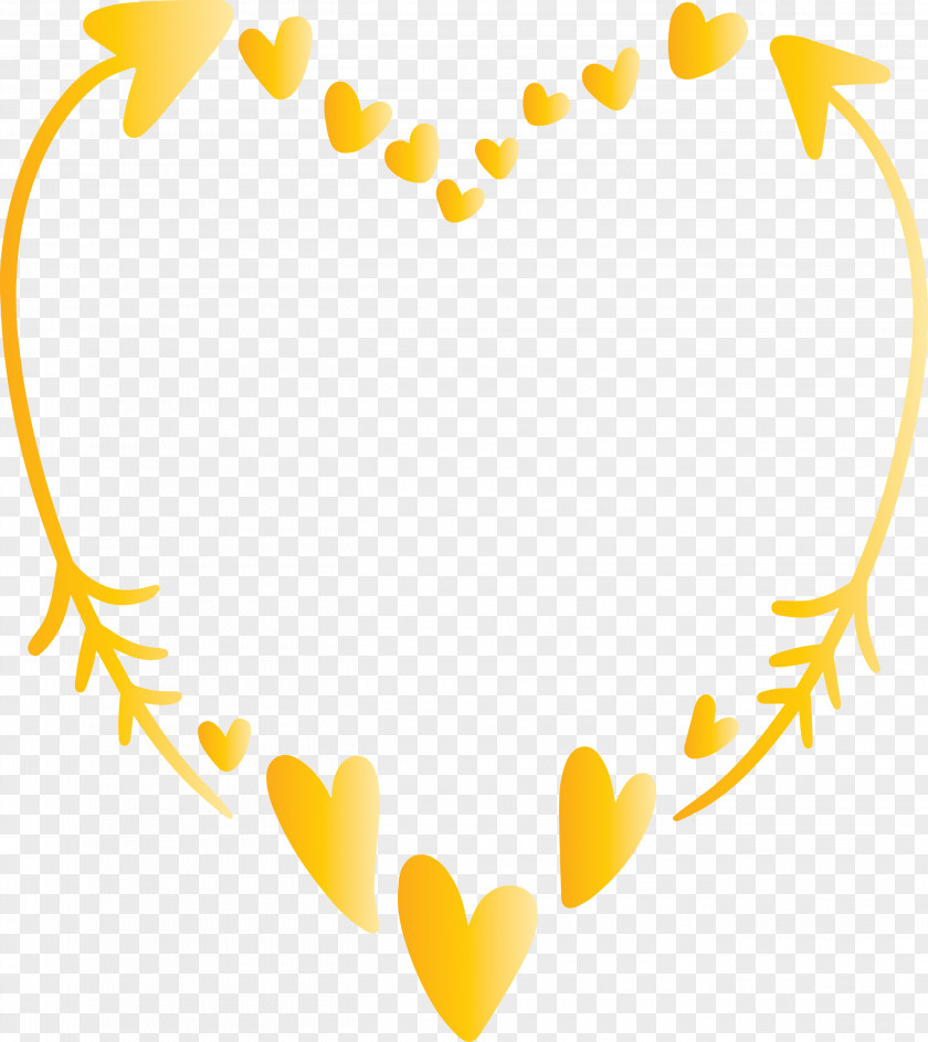 Simple Arrow Heart PNG