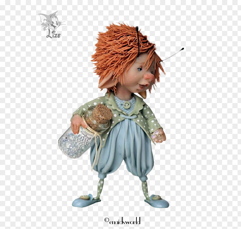 Elly Figurine Polymer Clay Puppet Fairy PNG