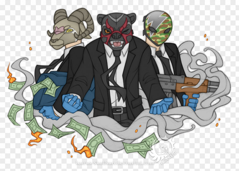 Payday Cartoon Illustration Fiction Mammal PNG