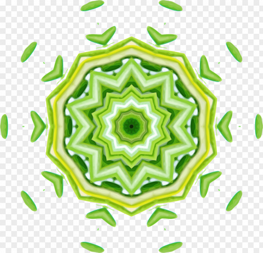Plant Kaleidoscope Green Leaf Background PNG