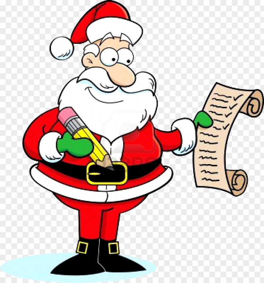 Santa Claus Wish List Clip Art PNG