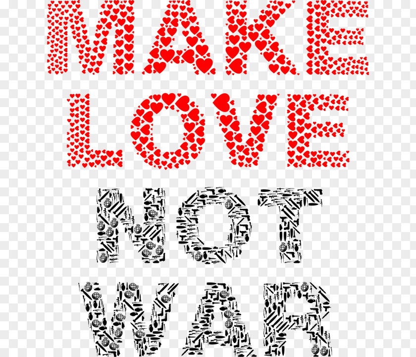 T-shirt Make Love, Not War United States Hippie Peace PNG