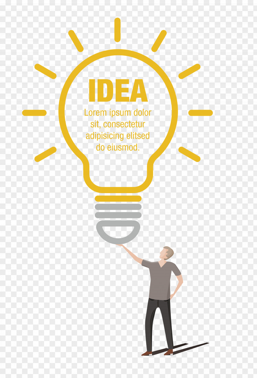 Vector Material Bulb Idea Incandescent Light Lighting Electricity PNG
