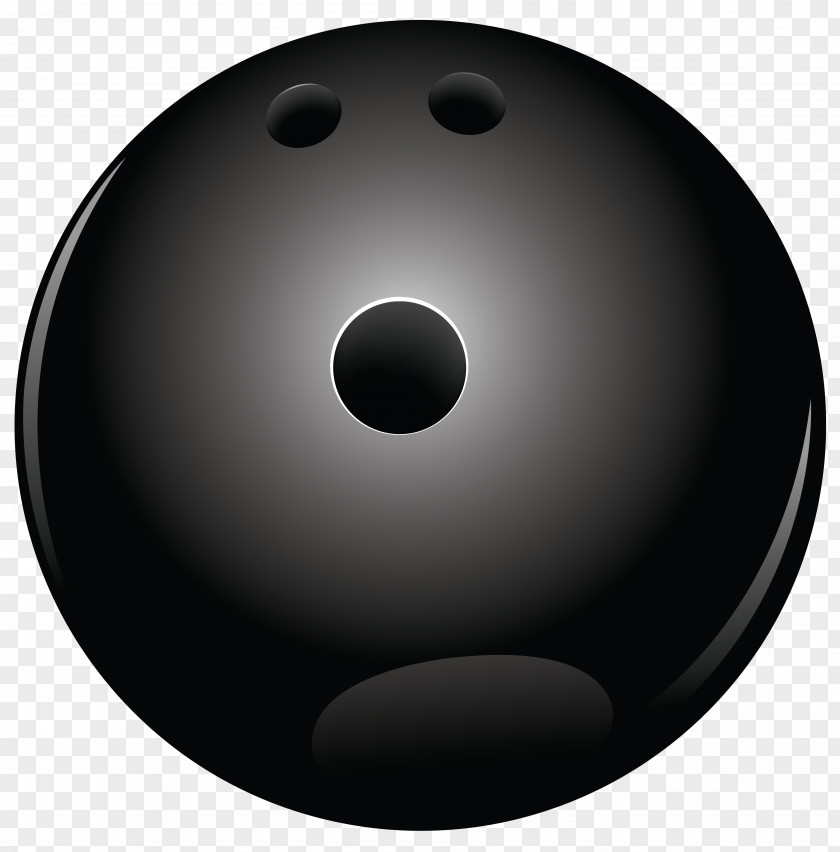Black Bowling Ball Vector Clipart And White Sphere Wallpaper PNG
